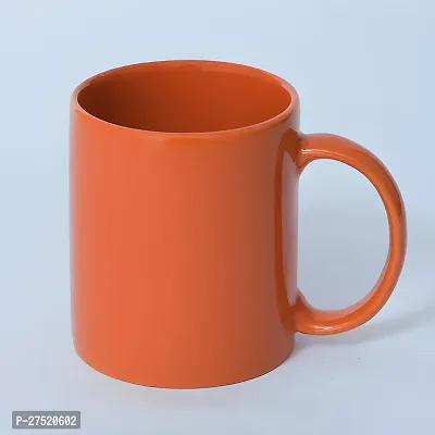 Orange Color Ceramic Coffee Mug | Tea Cup For Home  Office Use For Gift-thumb0