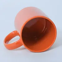 Orange Color Ceramic Coffee Mug | Tea Cup For Home  Office Use For Gift-thumb1