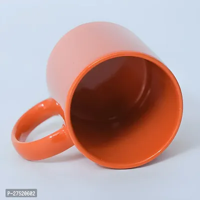 Orange Color Ceramic Coffee Mug | Tea Cup For Home  Office Use For Gift-thumb2
