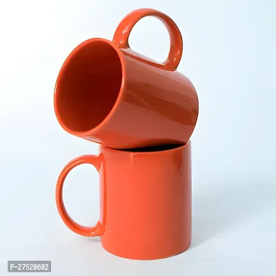Orange Color Ceramic Coffee Mug | Tea Cup For Home  Office Use For Gift-thumb3