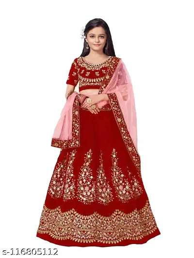 KIDS EMBRODERIED LEHENGA CHOLI