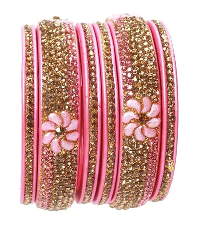 Stylish Women Alloy Bangles Combo Set