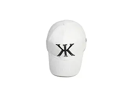 Combo Denim Cap of 2 Mens and Womens Stylish Jeans Caps Men for All Fashion Sports Dating Workout Running Hat for Boys and Girls All Indoor Outdoor Activities (ADI(White), Ill Flexi(White))-thumb1