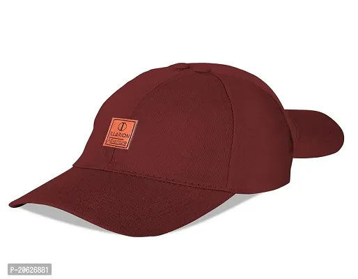 ILLARION Head Caps for Men Unisex Mens Caps with Adjustable Strap in Summer for Men Caps Men for All Sports Cap for Girls caps Gym Caps for Men Women Cap Sports Caps for Men-Maroon, (ILLRNA1-4)-thumb5