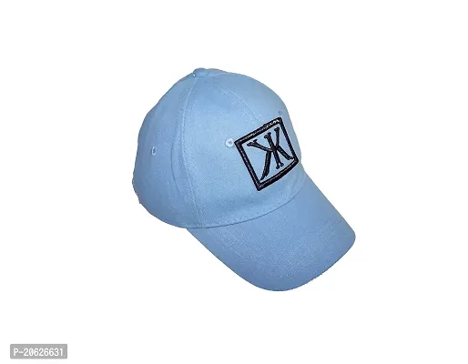 ILLARION Cap for Men Women Topi Unisex Head Branded Boy's Girl's Caps Adjustable Strap Summer Activites Sports Cricket Gym Dance Denim Free Size, Pack of 1-Blue, (ILWDPC04-02)