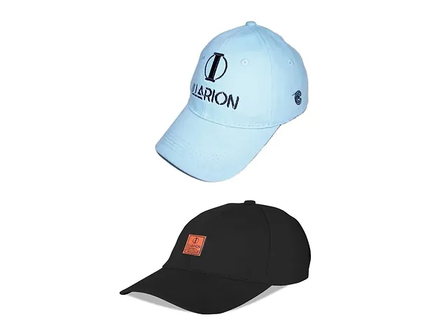 ILLARION Combo Cap of 2 Mens and Womens Stylish Caps Men for All Fashion Sports Dating Workout Scooty Driving Running Hat for Boys and Girls All Indoor Outdoor Activities, Ill-C4