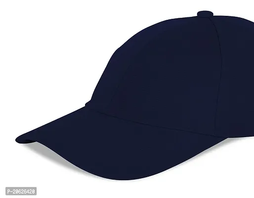 ILLARION Cap for Men Women Topi Unisex Head Branded Boy's Girl's Caps Adjustable Strap Summer Activites Sports Cricket Gym Dance Denim Free Size, Pack of 1-Blue, (ILWDPC01-02)-thumb5