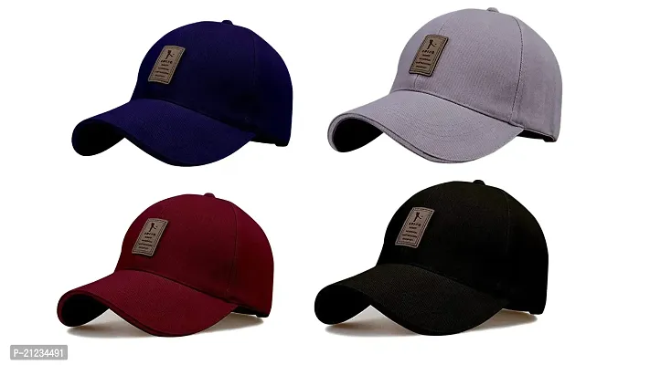 Classic Cotton Unisex Cap Pack Of 4