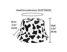 ILLARION CLASSYMESSI Combo Pack of 2 Bucket Hat White Shade Black Bucket Hats for Men and Women Cotton Hats for Girls Wide Brim Floppy Summer (HAT(Army, White))-thumb4