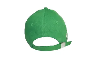 ILLARION Cap for Men Women Topi Unisex Head Branded Boy's Girl's Caps Adjustable Strap Summer Activites Sports Cricket Gym Dance Denim Free Size, Pack of 1-Green, (ILWDPC02-03)-thumb2