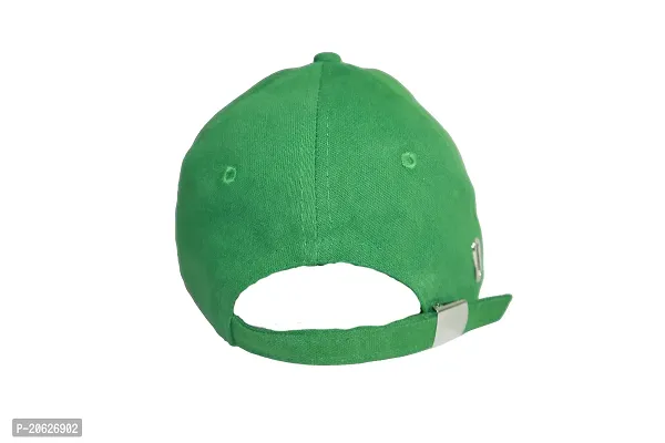 ILLARION Cap for Men Women Topi Unisex Head Branded Boy's Girl's Caps Adjustable Strap Summer Activites Sports Cricket Gym Dance Denim Free Size, Pack of 1-Green, (ILWDPC02-03)-thumb3