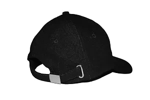 ILLARION Cap for Men Women Topi Unisex Head Branded Boy's Girl's Caps Adjustable Strap Summer Activites Sports Cricket Gym Dance Denim Free Size, Pack of 1-Black, (ILWDPC08-05)-thumb4