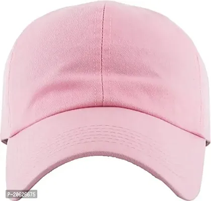 ILLARION Cap for Men Women Topi Unisex Head Branded Boy's Girl's Caps Adjustable Strap Summer Activites Sports Cricket Gym Dance Denim Free Size, Pack of 1-Pink, (ILWDPC01-07)-thumb3