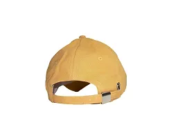 ILLARION Cap for Men Women Topi Unisex Head Branded Boy's Girl's Caps Adjustable Strap Summer Activites Sports Cricket Gym Dance Denim Free Size, Pack of 1-Yellow, (ILWDPC06-01)-thumb4