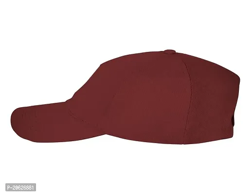 ILLARION Head Caps for Men Unisex Mens Caps with Adjustable Strap in Summer for Men Caps Men for All Sports Cap for Girls caps Gym Caps for Men Women Cap Sports Caps for Men-Maroon, (ILLRNA1-4)-thumb3