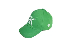 ILLARION Cap for Men Women Topi Unisex Head Branded Boy's Girl's Caps Adjustable Strap Summer Activites Sports Cricket Gym Dance Denim Free Size, Pack of 1-Green, (ILWDPC02-03)-thumb4