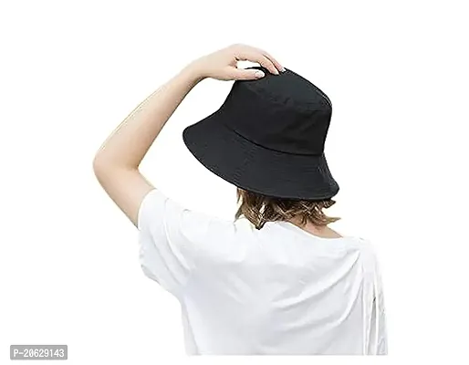 Buy Illarion Classymessi Combo Pack Of 2 Bucket Hat White Shade Black Bucket  Hats For Men And Women Cotton Hats For Girls Wide Brim Floppy Summer (hat(black))  Online In India At Discounted