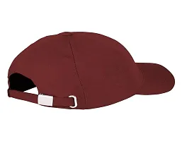 ILLARION Head Caps for Men Unisex Mens Caps with Adjustable Strap in Summer for Men Caps Men for All Sports Cap for Girls caps Gym Caps for Men Women Cap Sports Caps for Men-Maroon, (ILLRNA1-4)-thumb3