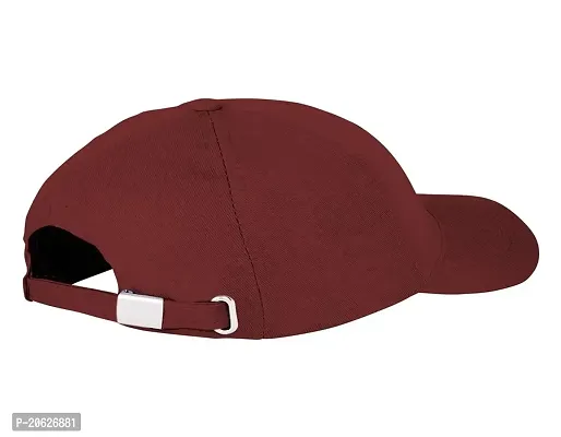 ILLARION Head Caps for Men Unisex Mens Caps with Adjustable Strap in Summer for Men Caps Men for All Sports Cap for Girls caps Gym Caps for Men Women Cap Sports Caps for Men-Maroon, (ILLRNA1-4)-thumb4