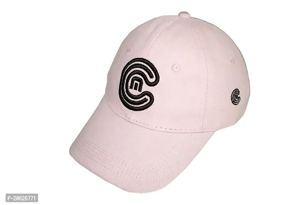 ILLARION Cap for Men Women Topi Unisex Head Branded Boy's Girl's Caps Adjustable Strap Summer Activites Sports Cricket Gym Dance Denim Free Size, Pack of 1-Pink, (ILWDPC07-04)-thumb3