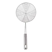 Canberry Kitchen Combo Of Stainless Steel Deep Fry Strainer, Steel Pav Bhaji Masher And Stainless Steel Roti Chimta Tong And Momo Tong-thumb1