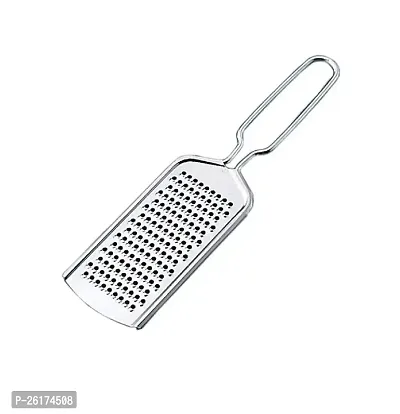 Combo Of Stainless Steel Juice And Soup Strainer With Stainless Steel Cheese Grater And Plastic Tea Strainer-thumb4