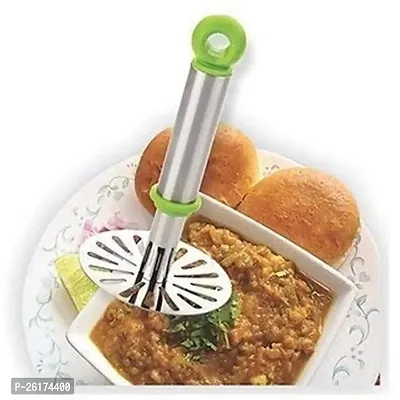Combo Quick Vegetable Chopper With Stainless Steel Pav Bhaji Masher (Pack Of 2) Kitchen Tool Set (Chopper, Masher)-thumb4