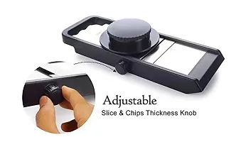 Adjustable Plastic Slicer Vegetable Slicer Cutter, Potato Chips Maker-thumb2