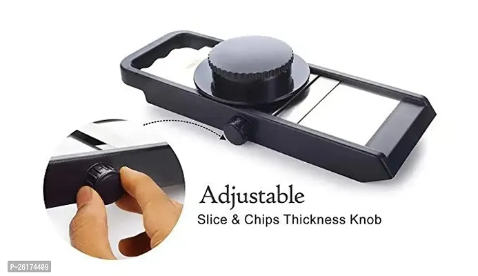 Adjustable Plastic Slicer Vegetable Slicer Cutter, Potato Chips Maker-thumb3