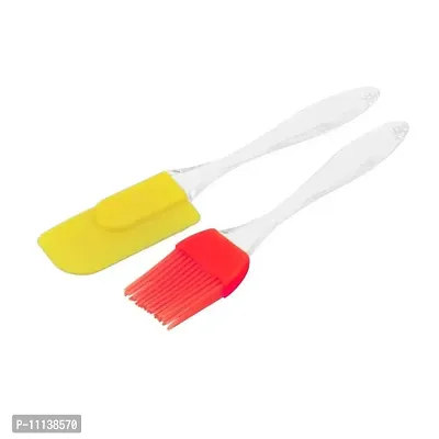 Canberry Silicone Brush and Spatula Set, 2-Pieces, Red-thumb4