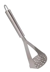 Stainless Steel Potato Crusher Vegetable Smasher Pav Bhaji Masher Silver Pack of 1-thumb1