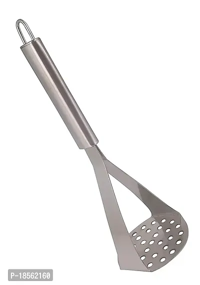 Stainless Steel Potato Crusher Vegetable Smasher Pav Bhaji Masher Silver Pack of 1-thumb2