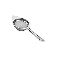 stainless steel tea, coffee strainer chai channi (silver) Pack of 2-thumb1