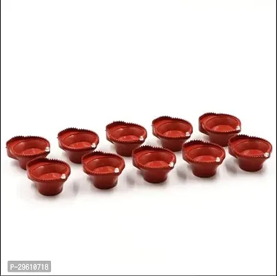 Water Sensor Diya Set Water Sensor Diya Decorative LED Lights E-Diya I Battery Operated (12 Pieces)-thumb4