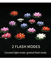 Floating Led Lotus Flower for Decoration Artificial Diyas Diwali Home Decor (Pack of 6)-thumb4