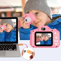 Kids Selfie Camera 13MP 1080P HD  (Pink Camera Case with SDCard)-thumb1