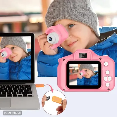 Kids Selfie Camera 13MP 1080P HD  (Pink Camera Case with SDCard)-thumb2