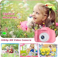 Kids Selfie Camera 13MP 1080P HD  (Pink Camera Case with SDCard)-thumb2