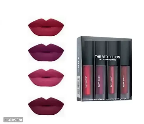 Anadi Sale Matte Minis Liquid Lipstick, Matte Ultra Smooth 5 In 1 Lipstick Shades with 36H Waterproof -Pack Of 4-thumb0