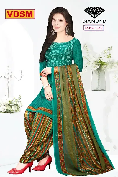 Stylish Atrt Silk Printed Unstitched Suit