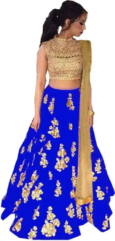 Stylish Net Lehenga Choli Set For Women