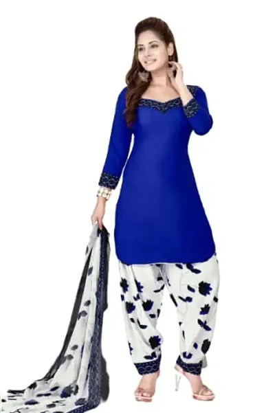 Beautiful Crepe Dress Material with Dupatta