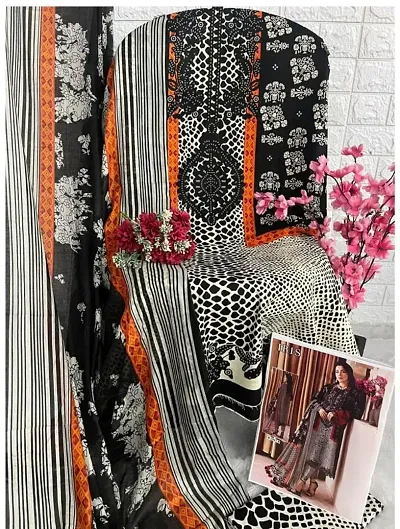 Elegant Dress Material With Dupatta For Women