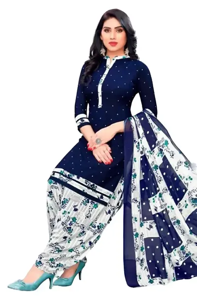 Casual Wear Women Dress Material And Salwar Suit Sets For Women Girl Printed-Type( Unstitched )