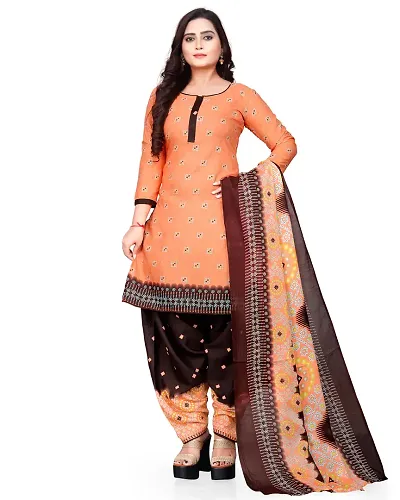 Elegant Dress Material with Dupatta For Women