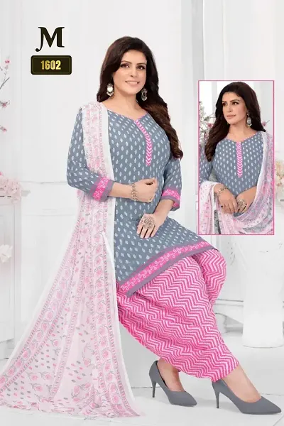 Fancy Synthetic Unstitched Dress Material For Women