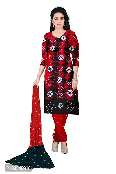 Elegant Multicoloured Rayon Dyed Dress Material with Dupatta For Women