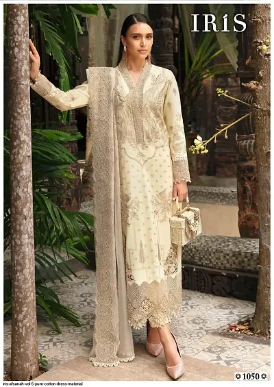 Stylish Cotton Printed Unstitched Suit