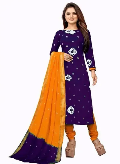 Classic Rayon Dress Material with Dupatta for Women