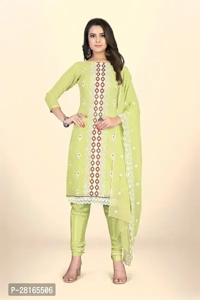 Designer Crepe Unstitched Dress Material Top With Bottom Wear And Dupatta Set For Women